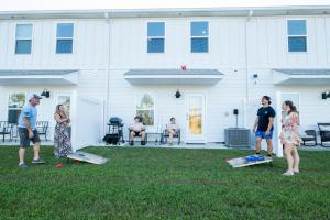 Steps to beach - bikes & beach gear