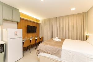 Casa privativa para família com AC e Cama Queen