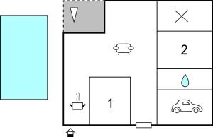 2 Bedroom Cozy Home In Bibinje