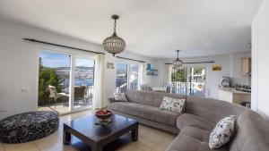 Kışla 3 bedroom seaview villa with heated pool private pool hot tub