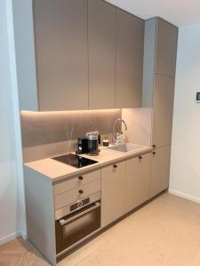 New Cozy Designer Apartment in Uzupis Walk to Old Town in a Luxury Building Garden View Balcony