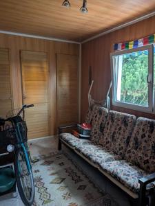 Bright, cozy room in a quiet home with character