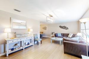 Beach house & backyard oasis with private pool - short walk to beach