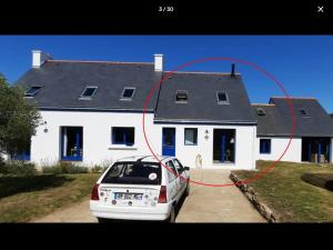 Maison ile de Groix la plage à pied, 3 chambres, 6 couchages et 2 BB