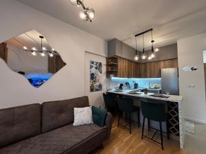 Luxury apartment with a fireplace!
