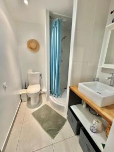 T2 climatisé Port de Sanary - grande terrasse