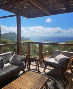 Bungalow vue mer panoramique terrasse