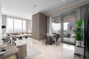 Balcony with City View 2 Bedroom - JLT Dubai Close to Metro & Marina by Heaven Crest Vacation Homes