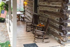 Log Cabin, Historic, wood fireplace