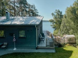 Modern Glass House With A View Over Lake Lejondal
