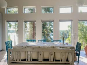 Modern Glass House With A View Over Lake Lejondal