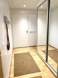 Cozy one bedroom and living room apartment with sauna and garage