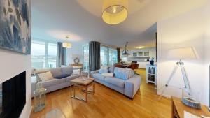 strandnahe FeWo mit Dachterrasse und Meerblick, Strandhaus Seeblick, Binz