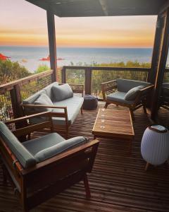 Bungalow vue mer panoramique terrasse