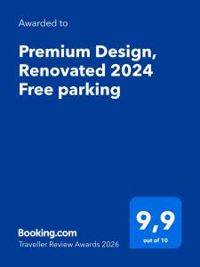 Premium Design, Renovated 2024 Free parking