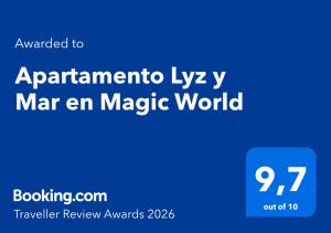 Apartamento Lyz y Mar en Magic World