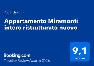 Appartamento Miramonti intero ristrutturato nuovo