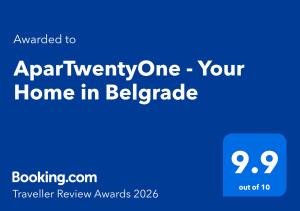 AparTwentyOne - Your Home in Belgrade