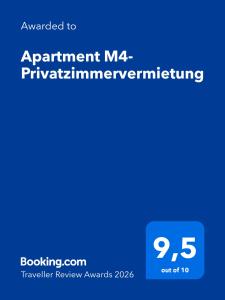 Apartment M4-Privatzimmervermietung