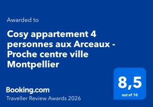 Appartement calme - Arceaux - Peyrou - Proche centre ville Montpellier