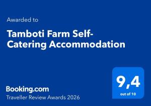 Tamboti Farm Self-Catering Accommodation