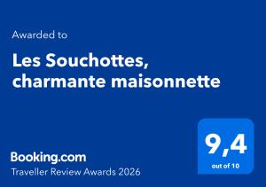 Les Souchottes, charmante maisonnette