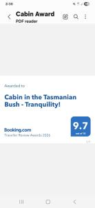 Cabin in the Tasmanian Bush - Tranquility!