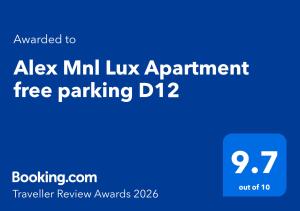 Alex mnl Lux Apartment Mamaia