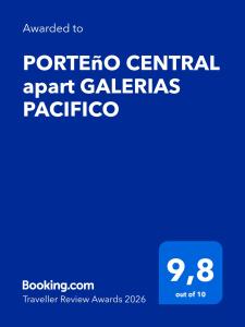 PORTEñO CENTRAL apart GALERIAS PACIFICO Apartamento Centro en Buenos Aires