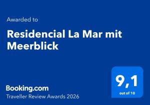 Residencial La Mar mit Meerblick