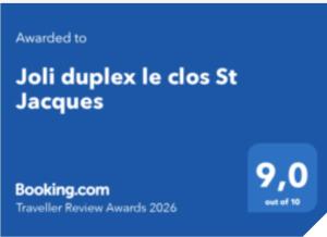 Joli duplex le clos St Jacques
