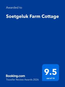 Soetgeluk Farm Cottage