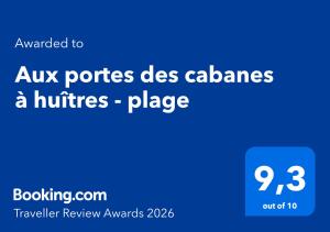 Aux portes des cabanes à huîtres - plage - awards2026