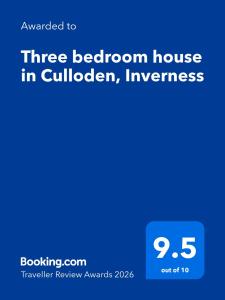 Three bedroom house in Culloden, Inverness