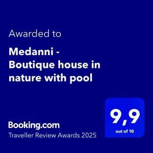 Medanni - Boutique house in nature with pool