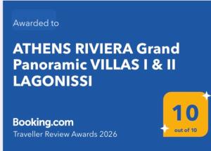 ATHENS RIVIERA Grand Panoramic VILLAS I & II LAGONISSI