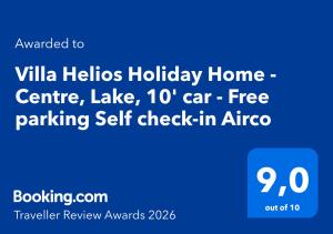 Villa Helios Holiday Home - Centre, Lake, 10 car - Free parking Self check-in Airco