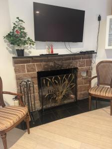 One bedroom with modern kitchen, balcony with water view