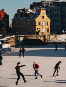 Baltic Gdańsk Old Town by St Marys Church