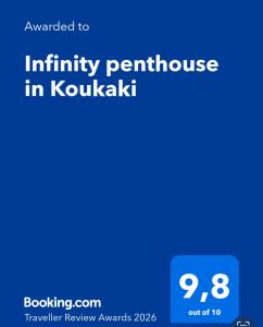 Infinity penthouse in Koukaki