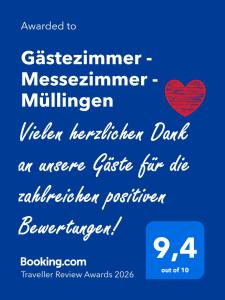 Gästezimmer - Messezimmer - Müllingen