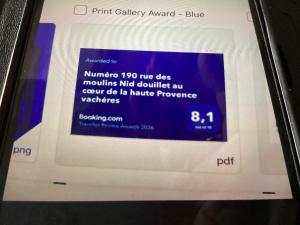 Numéro 190 rue des moulins Nid douillet au cœur de la haute Provence vachéres