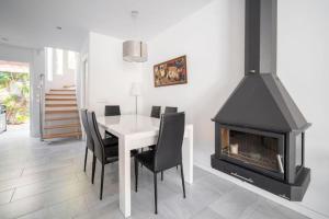 Modern two-floor apartment with sauna