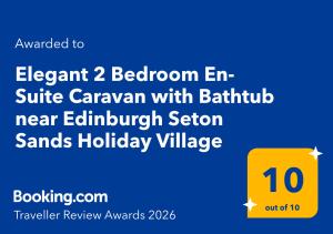 Elegant 2 Bedroom En-Suite Caravan with Bathtub near Edinburgh Seton Sands Holiday Village