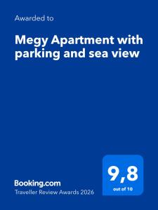 Megy Apartment with parking and sea view