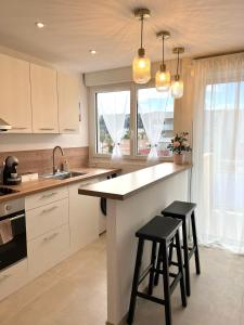 Studio lumineux vue mer, neuf entre Monaco-Menton