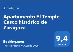 Apartamento El Temple-Casco histórico de Zaragoza