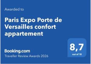 Paris Expo Porte de Versailles confort appartement