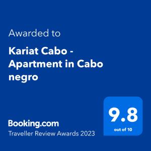 Kariat Cabo - Winner Award 2026 apartment Cabo negro