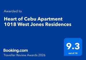 Heart of Cebu Apartment 1018 West Jones Residences